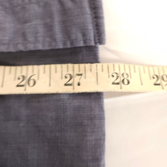 J Crew Mens Small Blueish Gray Slim Fit 2 Ply Cotton Button Down Up Shirt - Picture 7 of 7